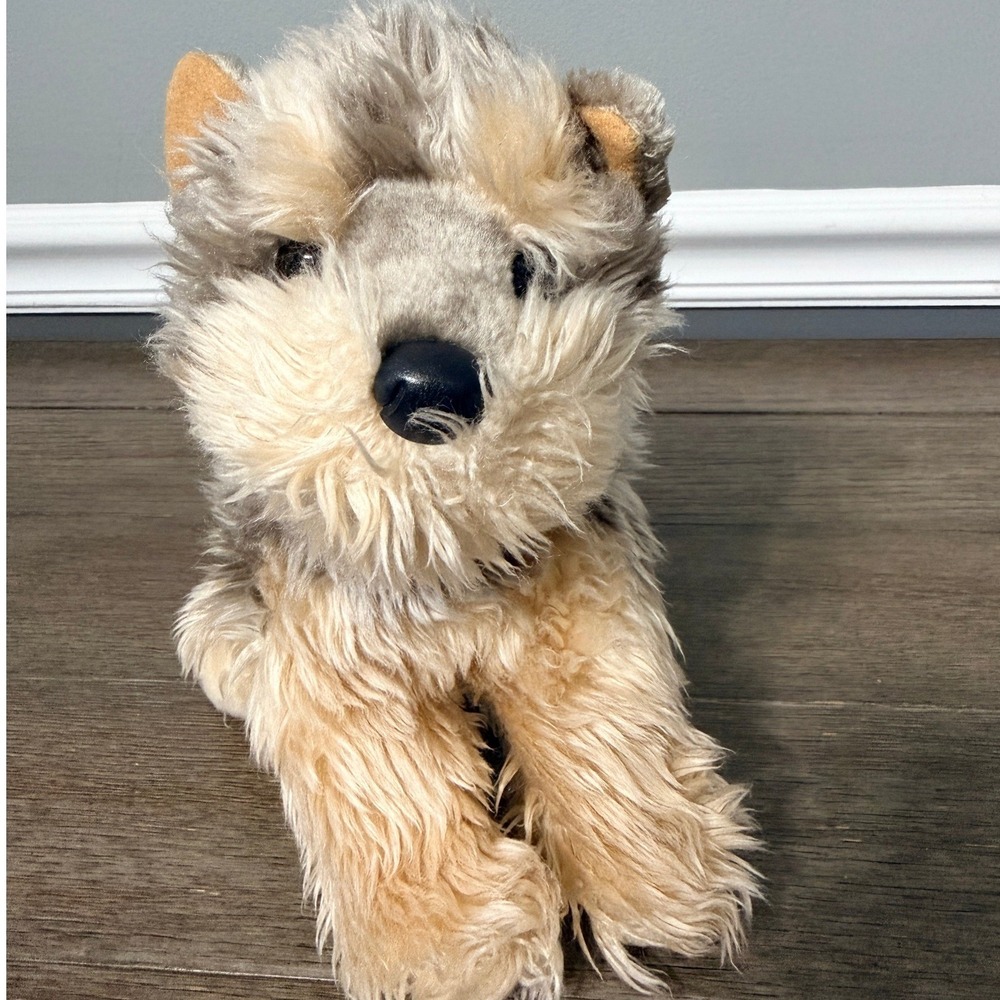 Yorkshire Terrier Yorkie Dog Plush Stuffed Animal Realistic Shaggy Puppy Toy